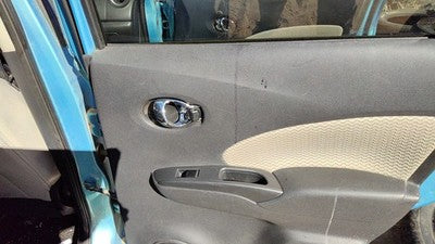 15-19 Versa Note Passenger Right Rear Door Trim Panel W Switches Back Charcoal G