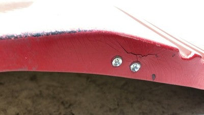 1993 Grand Prix Passenger Right Rear Moulding On Quarter Panel Oem 2 Door Red