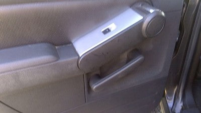 07-09 Mountaineer Driver Left Rear Inside Door Trim Panel Only Back Black