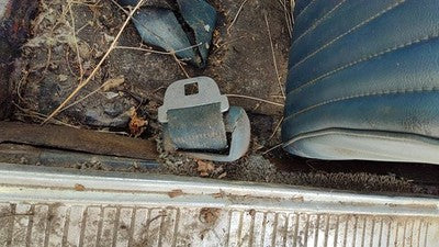 1964 Ford Thunderbird Coupe Driver Left Front Seat Belt Retractor Oem Blue