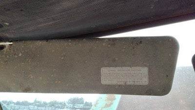 1977 Ford Courier Driver Left Sun Visor Oem