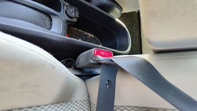12-15 Nissan Versa Note Driver Left Front Seat Belt Buckle Receiver Charcoal G