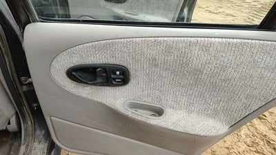 99-02 Saturn Sl2 Passenger Right Rear Door Trim Panel With Switches Back Gray
