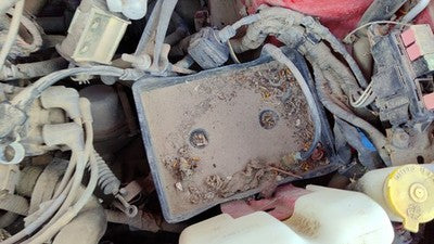 1995 Ford Aspire Complete Battery Box Mount Tray With Hold Down Oem 1.3L
