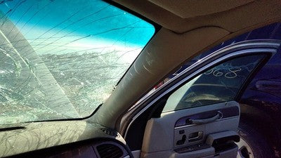 2003 Lincoln Town Car Passenger Right A Pillar Trim Windshield Post Panel Gray