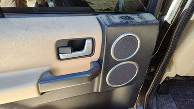05-09 Rover Lr3 Driver Left Rear Inside Door Trim Panel With Switches Back Tan