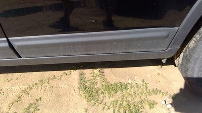 11-15 Kia Sorento Driver Left Rear Moulding From Door Back Trim Strip Gray H9