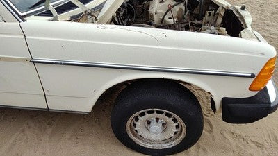 1977-1985 Mercedes 300Td Passenger Right Front Fender Oem White 1238800618
