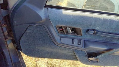 89 Olds Cutlass Cierra Passenger Right Front Door Trim Panel With Switches Blue