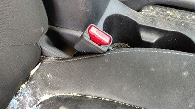 2010-2013 Kia Soul Passenger Right Front Seat Belt Buckle Receiver Oem Black Wk