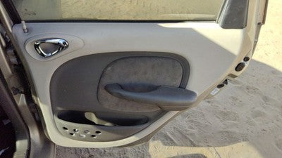 01-02 Pt Cruiser Passenger Right Rear Door Trim Panel With Switches Back Taupe
