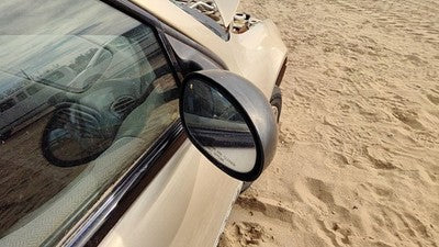 95-00 Stratus Passenger Right Power Side Mirror Door Mounted Oem Champagne Pte