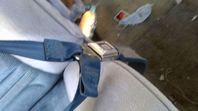 1989 Chevy G20 Van Passenger Right Front Seat Belt Buckle Receiver Oem Blue
