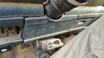 88-91 Chevy Silverado 1500 Lower Dash Under Column Knee Bolster Trim Panel Blue