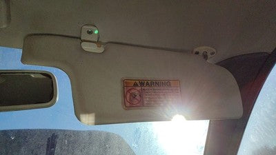 1997 Ford Aspire Passenger Right Sun Visor Oem Gray