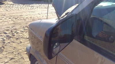 1988-1998 Chevy Astro Driver Left Side Mirror Door Mounted Oem Brown 15001801