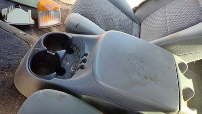 2001-2004 Ford F150 Center Console Assembly Oem Arm Rest Fold Down Gray