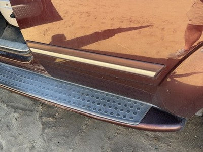 04-05 Durango Driver Left Rear Moulding From Door Back Trim Strip Molten Red Pr8