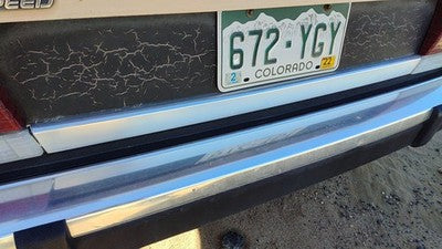 1984-1987 Ford Tempo Chrome Rear Trim Strip From Trunk Oem E66y5440320a
