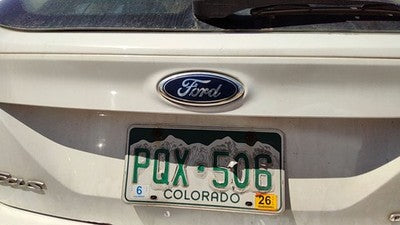 14 Focus Ford Focus License Plate Trim Surround Panel Tail Trunk Finish White Yz