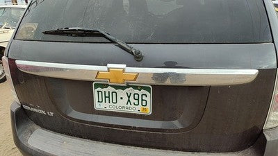 2007-2009 Chevy Equinox License Plate Trim Surround Panel Oem Tail Trunk Finish