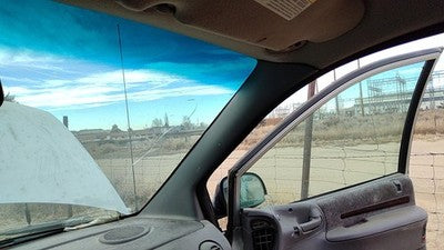 2000 Town & Country Passenger Right A Pillar Trim Windshield Post Panel Gray