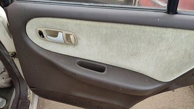 1993 Infinity G20 Passenger Right Rear Door Trim Panel With Switches Back Brown