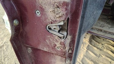 1979 Ford F150 Driver Left Front Door Latch With Rods/Cables Oem