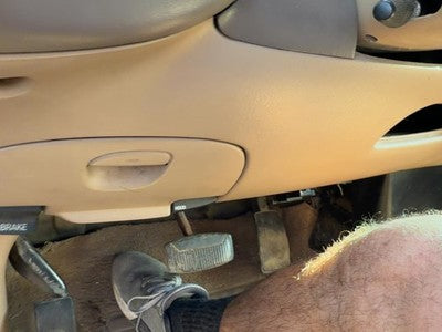 1997-2004 Ford F150 Lower Dash Under Column Knee Bolster Trim Panel Oem Tan Ex