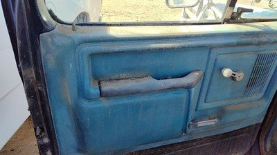 1982 Ford F150 Driver Left Front Door Trim Panel Manual Windows Oem Blue