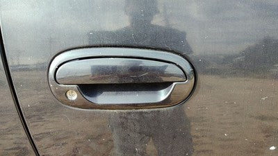 1997-2004 Ford F150 Passenger Right Front Outside Door Handle Oem Blue