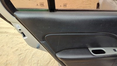 10-12 Fusion Driver Left Rear Door Trim Panel With Switches Back Charcoal Fw