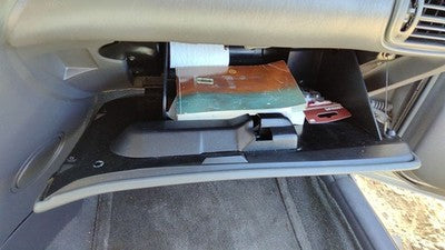 98-01 Oldsmobile Intrigue Glove Box Assembly Complete Door With Latch Gray 14B