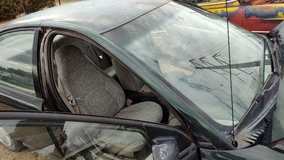 Saturn Sl1 Passenger Right Rear Moulding On A Pillar Oem Green