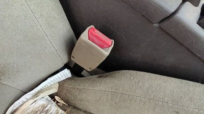 2001 Nissan Maxima Passenger Right Front Seat Belt Buckle Receiver Oem Tan