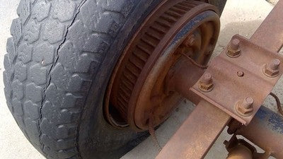 1978 Gmc 2500 Passenger Right Rear Brake Backing Plate Assembly Oem