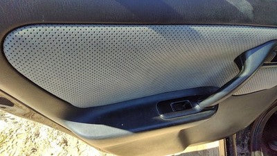 2002 Infiniti G20 Driver Left Rear Door Trim Panel With Switches Back Black