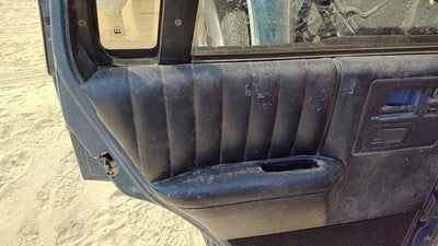 1994 Chevy S10 Blazer Driver Left Rear Door Trim Panel With Switches Back Black