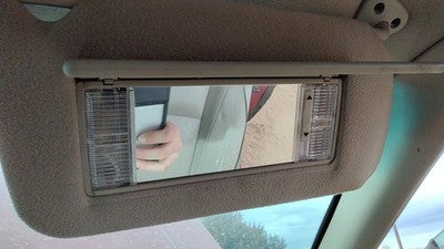 2000-2002 Cadillac Eldorado Passenger Right Sun Visor Oem Shale 155 12480607