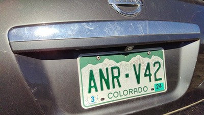 2008 Nissan Altima License Plate Trim Surround Panel Tail Trunk Chrome 4 Door