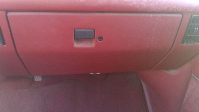 1989 Ford F350 Glove Box Assembly Complete Door With Latch Oem Red