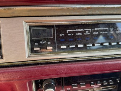 1986-1988 Olds 88 Temperature Control Module In Dash Heater Ac Head Unit Oem
