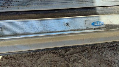 85 Grand Marquis Passenger Right Front Lower Sill Step Kick Trim Chrome Oem Gray