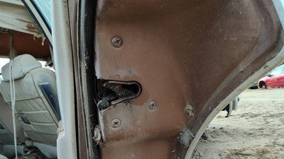 1981 Chevy Malibu Passenger Right Rear Door Latch With Rods/Cables Back 4 Door