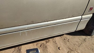 93 Saturn Sc2 Coupe Passenger Right Front Moulding From Door Oem Trim Strip Gold