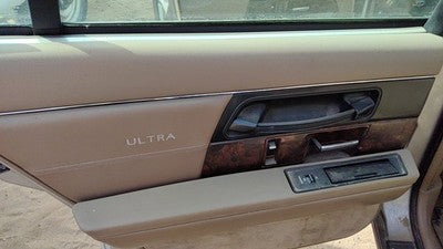 92 Buick Park Ave Ultra Driver Left Rear Door Trim Panel With Switches Back Tan