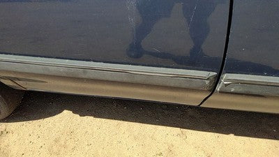 94 Olds Cutlass Ciera Passenger Right Rear Moulding From Door Back Trim Blue