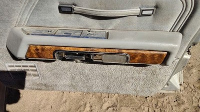85 Grand Marquis Passenger Right Front Door Trim Panel With Switches Gray