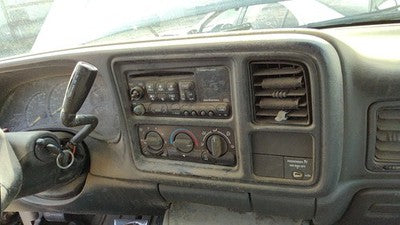 00-01 Sierra 2500 Trim Bezel Around Radio Surround Dash Panel Oem Graphite 12D