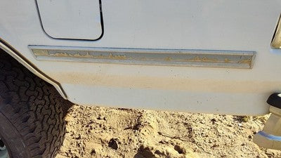 1995 Ford F150 Driver Left Rear Moulding On Box Panel Oem Chrome Trim
